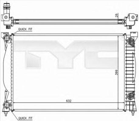 TYC 7020014 Радиатор, охлаждение двигателя