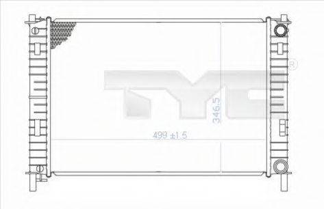 TYC 7100029 Радиатор, охлаждение двигателя