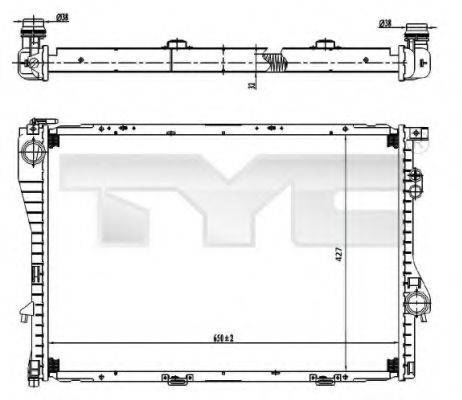 TYC 7030005 Радиатор, охлаждение двигателя