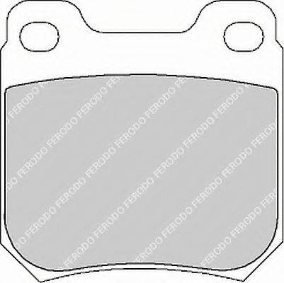 FERODO FDB1117B Комплект тормозных колодок, дисковый тормоз