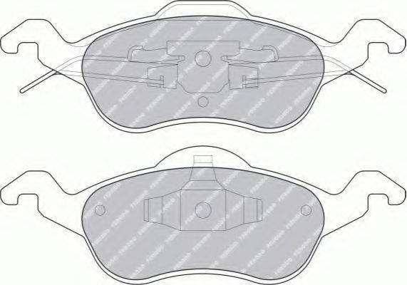 FERODO FDB1318B Комплект тормозных колодок, дисковый тормоз