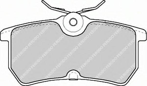 FERODO FDB1319B Комплект тормозных колодок, дисковый тормоз