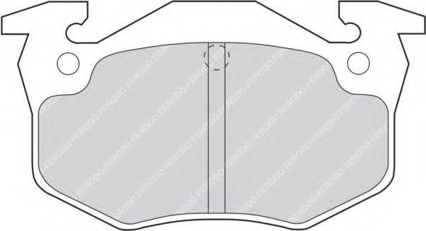FERODO FDB558D Комплект тормозных колодок, дисковый тормоз