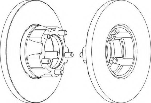 FERODO DDF0581 Тормозной диск