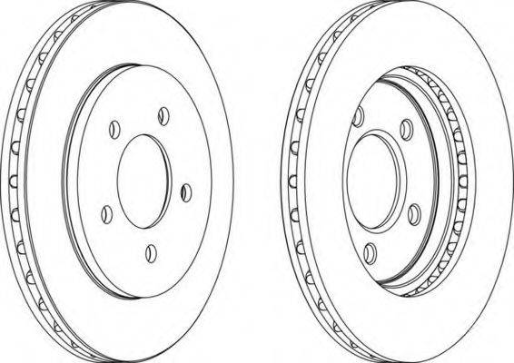 FERODO DDF10581 Тормозной диск