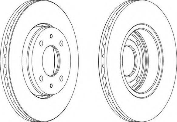 FERODO DDF10681 Тормозной диск