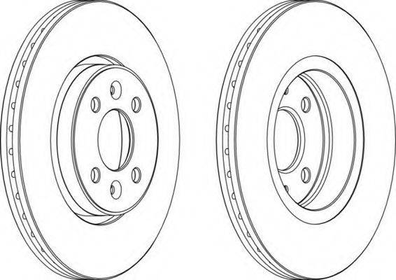 FERODO DDF1124C1 Тормозной диск