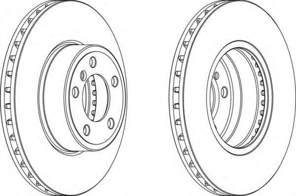 FERODO DDF1243C1 Тормозной диск