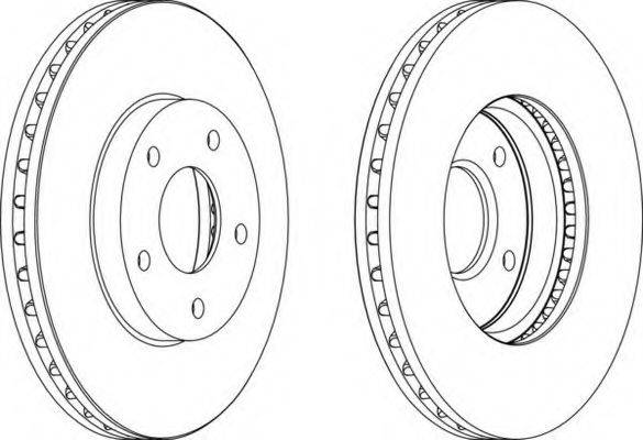 FERODO DDF1249C1 Тормозной диск