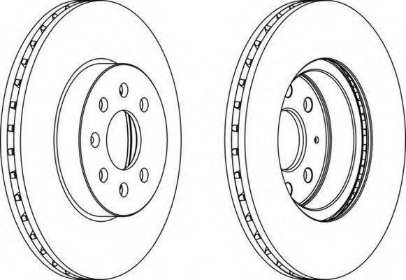 FERODO DDF13741 Тормозной диск