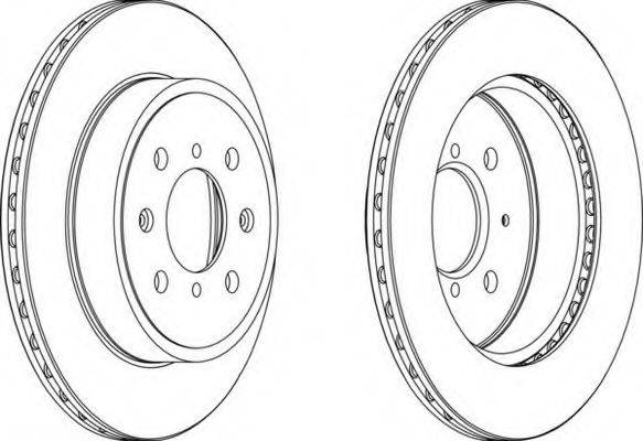 FERODO DDF1509C1 Тормозной диск