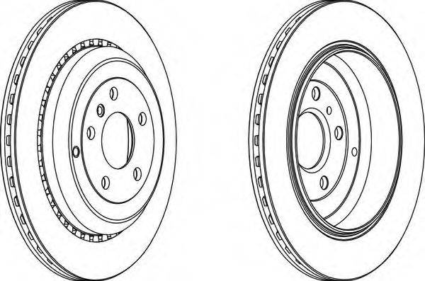 FERODO DDF15311 Тормозной диск