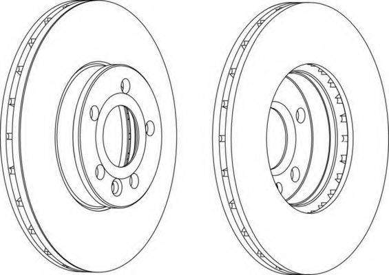 FERODO DDF15591 Тормозной диск