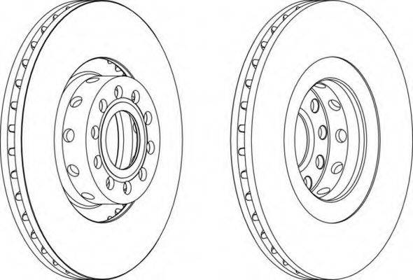 FERODO DDF1563C1 Тормозной диск