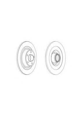 FERODO DDF16541 Тормозной диск