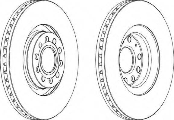 FERODO DDF1705C1 Тормозной диск