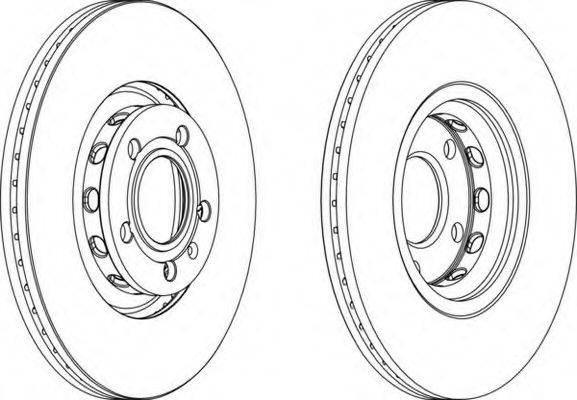 FERODO DDF1706C1 Тормозной диск