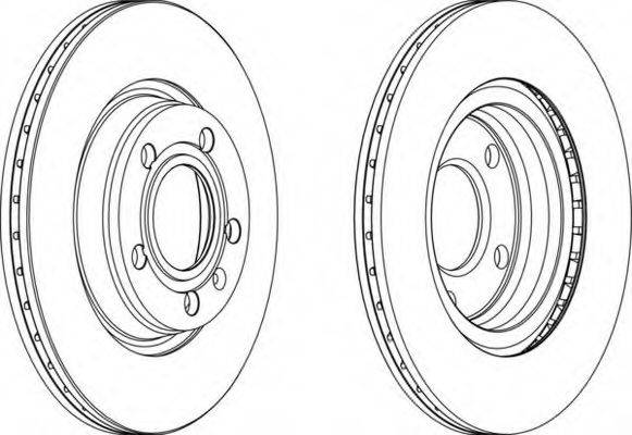 FERODO DDF1708C1 Тормозной диск