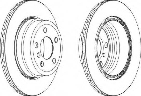 FERODO DDF1715C1 Тормозной диск