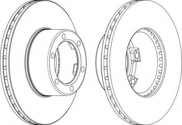 FERODO DDF1721 Тормозной диск