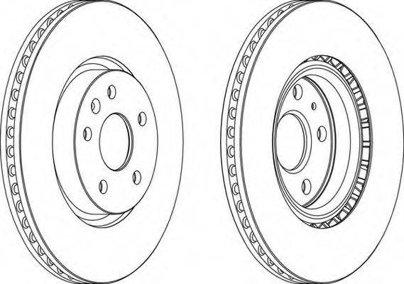 FERODO DDF1723C1 Тормозной диск