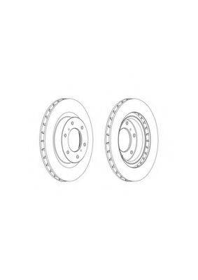 FERODO DDF17571 Тормозной диск