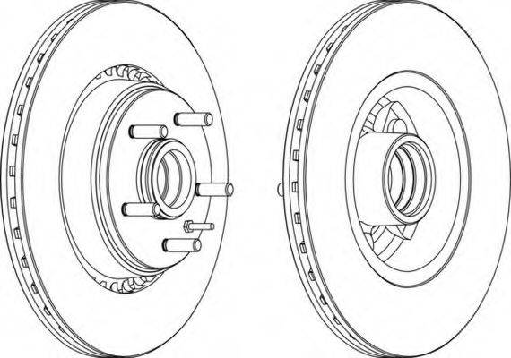 FERODO DDF1791 Тормозной диск