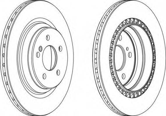 FERODO DDF1906C1 Тормозной диск