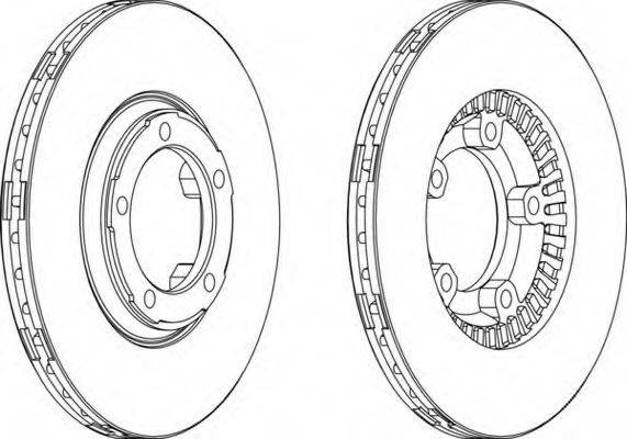 FERODO DDF3491 Тормозной диск