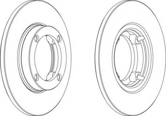 FERODO DDF3731 Тормозной диск