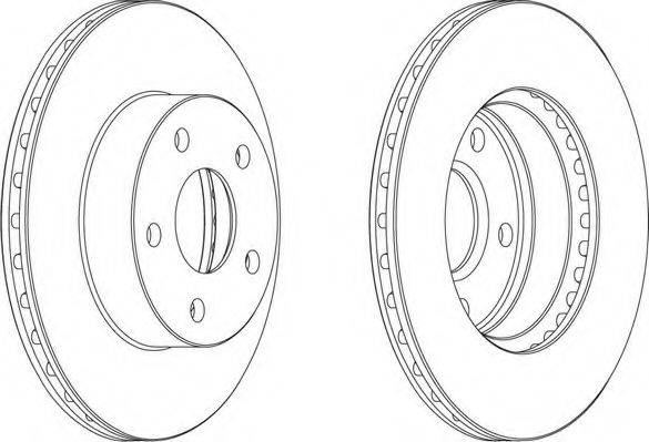 FERODO DDF8761 Тормозной диск