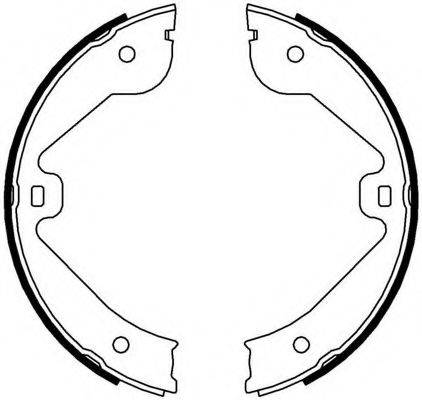 FERODO FSB4000 Комплект тормозных колодок, стояночная тормозная система