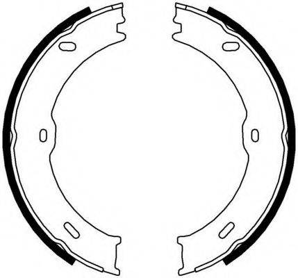 FERODO FSB4001 Комплект тормозных колодок, стояночная тормозная система