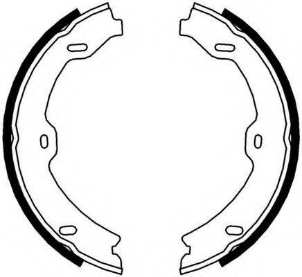 FERODO FSB4002 Комплект тормозных колодок, стояночная тормозная система