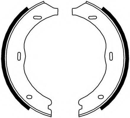 FERODO FSB4003 Комплект тормозных колодок, стояночная тормозная система