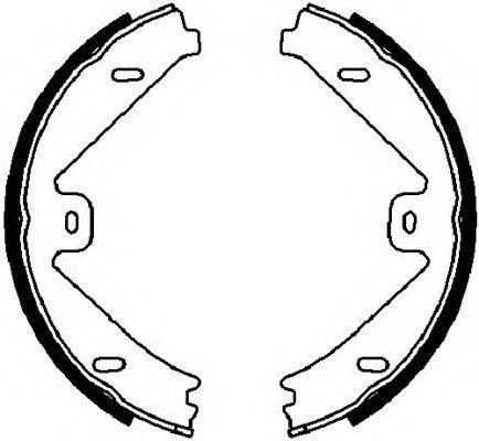 FERODO FSB4026 Комплект тормозных колодок, стояночная тормозная система