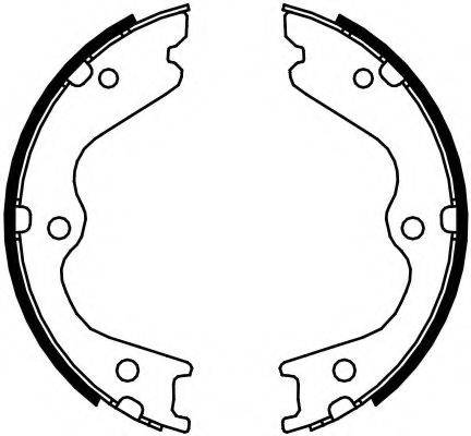 FERODO FSB4107 Комплект тормозных колодок, стояночная тормозная система