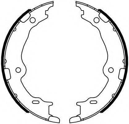FERODO FSB4123 Комплект тормозных колодок, стояночная тормозная система