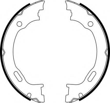 FERODO FSB662 Комплект тормозных колодок, стояночная тормозная система