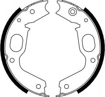 FERODO FSB663 Комплект тормозных колодок, стояночная тормозная система