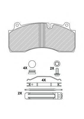 FERODO FCV1815BFE Комплект тормозных колодок, дисковый тормоз