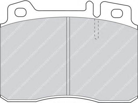 FERODO FDB1037 Комплект тормозных колодок, дисковый тормоз