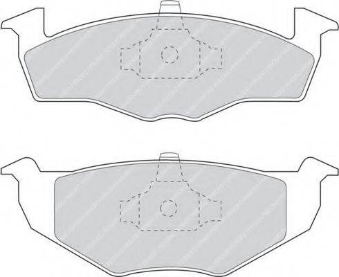FERODO FDB1054 Комплект тормозных колодок, дисковый тормоз