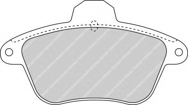 FERODO FDB1071 Комплект тормозных колодок, дисковый тормоз