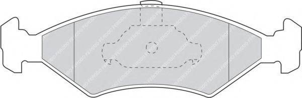 FERODO FDB1081 Комплект тормозных колодок, дисковый тормоз