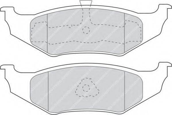 FERODO FDB1099 Комплект тормозных колодок, дисковый тормоз
