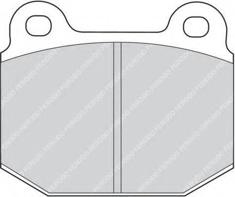 FERODO FDB1282 Комплект тормозных колодок, дисковый тормоз