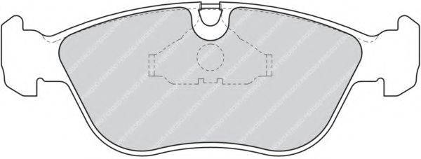 FERODO FDB1285 Комплект тормозных колодок, дисковый тормоз