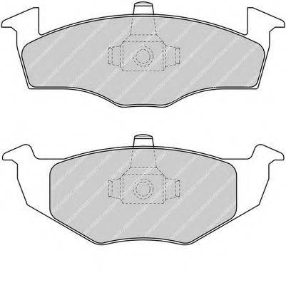 FERODO FDB1288 Комплект тормозных колодок, дисковый тормоз