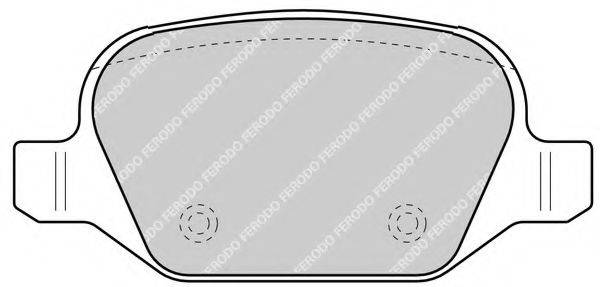 FERODO FDB1349 Комплект тормозных колодок, дисковый тормоз